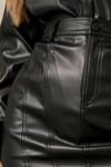 MissPap Leather Look High Side Mini Skirt thumbnail 2