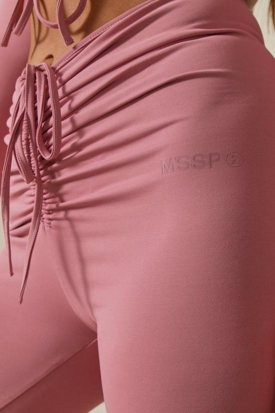 MissPap Misspap 2 Branded Ruched Front Active Legging 2
