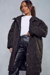 MissPap Oversized Quilted Hooded Coat thumbnail 1