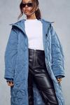 MissPap Oversized Quilted Hooded Coat thumbnail 2