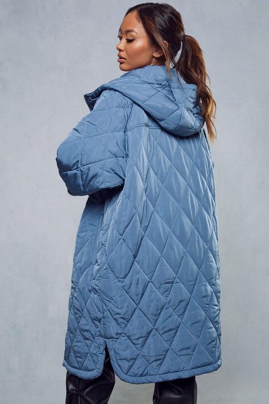 MissPap Oversized Quilted Hooded Coat 3