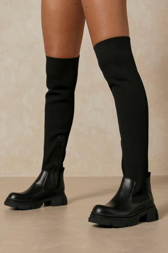 MissPap Knitted Over The Knee Chunky Boot 3