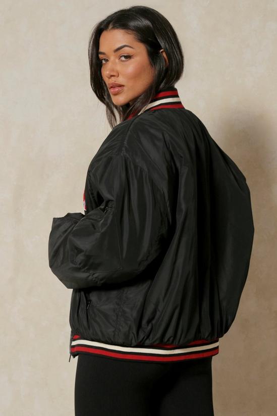 MissPap Nylon Oversized Varsity Jacket 3