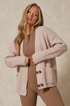 MissPap Knitted Oversized Double Button Cardigan thumbnail 1