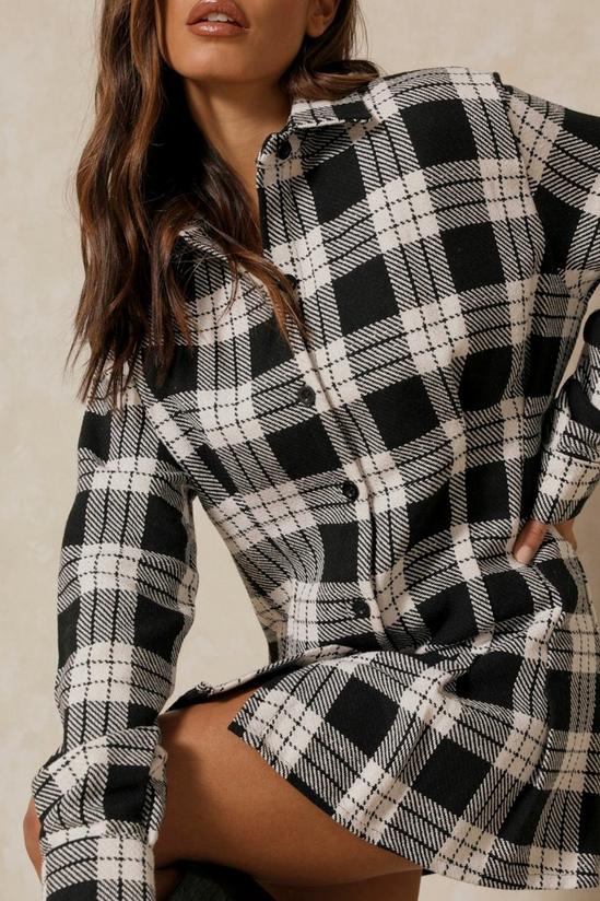 MissPap Checked Fitted Shirt Dress 2