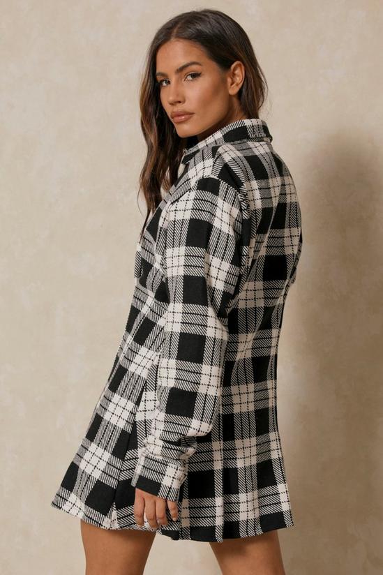 MissPap Checked Fitted Shirt Dress 3