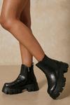 MissPap Croc Chunky Chelsea Ankle Boots thumbnail 1
