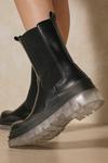 MissPap Leather Look Clear Sole Calf Boots thumbnail 3
