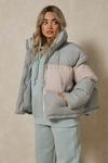 MissPap Contrast Oversized Puffer Jacket thumbnail 1