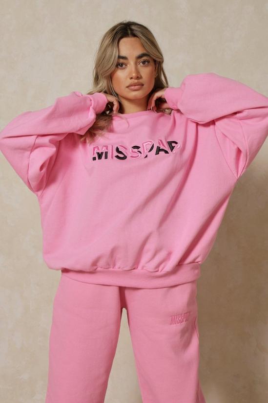 MissPap Misspap Spliced Embroidered Sweatshirt 1