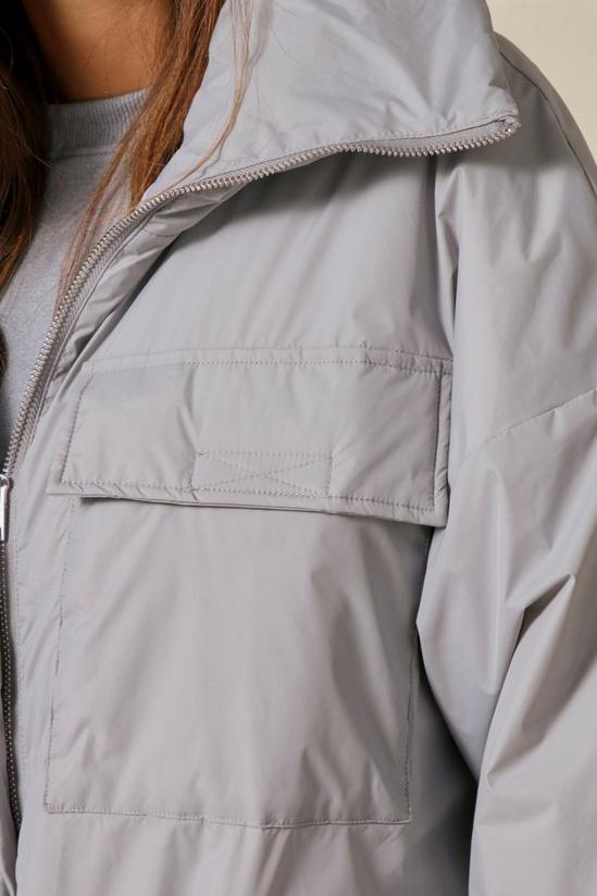 MissPap Pocket Detail Oversized Windbreaker Jacket 5