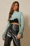 MissPap Knitted Ombre Bust Cut Out Jumper thumbnail 1