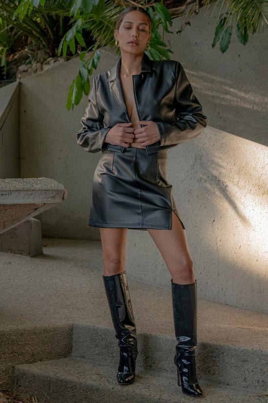MissPap Discodaydream Leather Look Mini Skirt 1
