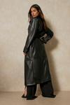 MissPap Discodaydream Leather Look Trench Coat thumbnail 3