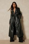 MissPap Discodaydream Leather Look Trench Coat thumbnail 4