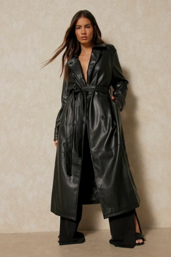 MissPap Discodaydream Leather Look Trench Coat 4