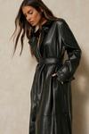 MissPap Discodaydream Leather Look Trench Coat thumbnail 6