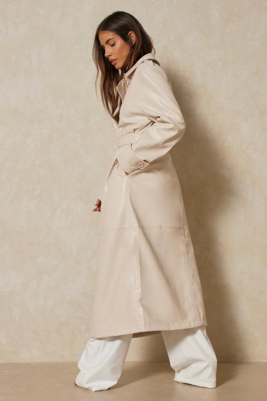 MissPap Discodaydream Leather Look Trench Coat 3