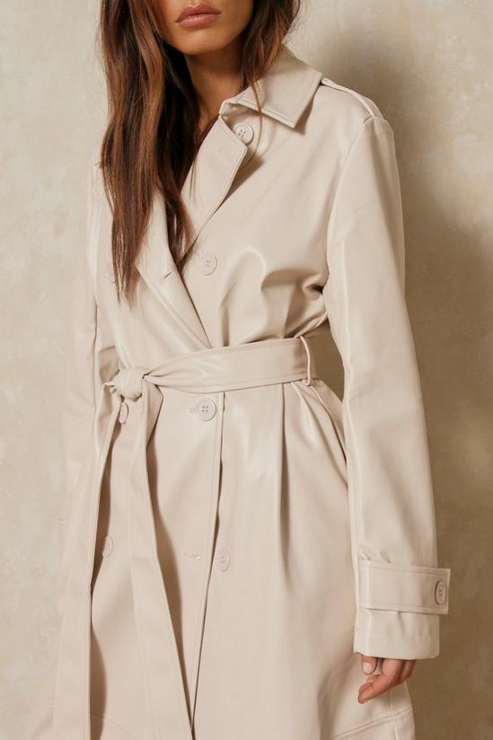 MissPap Discodaydream Leather Look Trench Coat 6