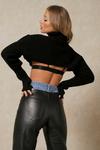 MissPap Knitted High Neck Cropped Jumper thumbnail 3