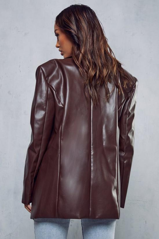MissPap Leather Look Oversized Blazer 3