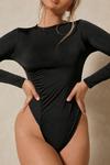 MissPap Slinky Ruched Side Bodysuit thumbnail 2