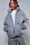 MissPap Soft Ribbed Oversized Puffer Jacket thumbnail 1