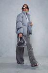 MissPap Soft Ribbed Oversized Puffer Jacket thumbnail 4