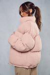 MissPap Soft Ribbed Oversized Puffer Jacket thumbnail 3