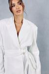 MissPap Premium Tailored Oversized Belted Blazer Dress thumbnail 6