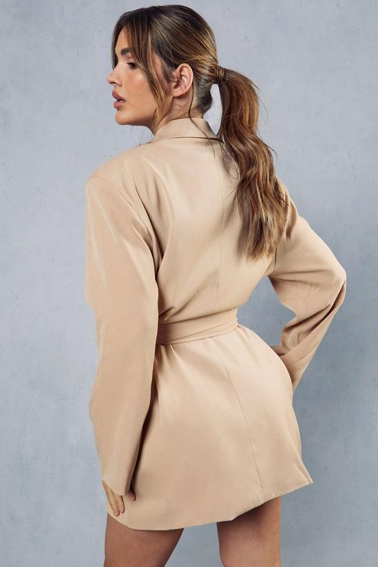 MissPap Premium Tailored Oversized Belted Blazer Dress 3