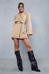 MissPap Premium Tailored Oversized Belted Blazer Dress thumbnail 4