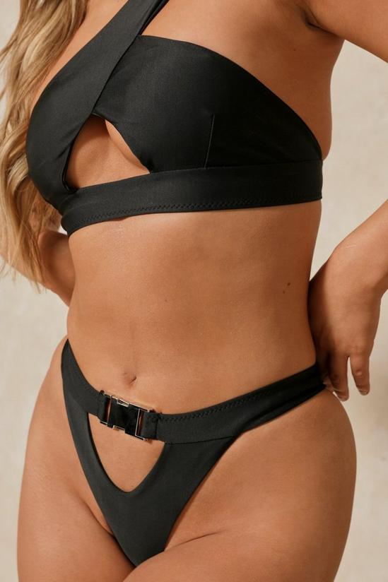 MissPap One Shoulder Cut Out Detail Bikini Set 5