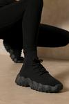 MissPap Knitted Chunky Lace Up Trainers thumbnail 2