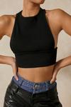 MissPap High Neck Thick Band Crop Top thumbnail 2