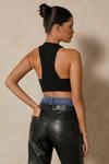 MissPap High Neck Thick Band Crop Top thumbnail 3