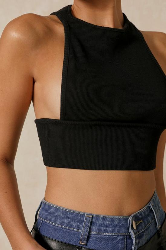 MissPap High Neck Thick Band Crop Top 6