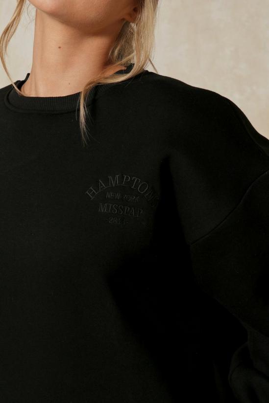 MissPap Hamptons Embroidered Oversized Sweatshirt 2