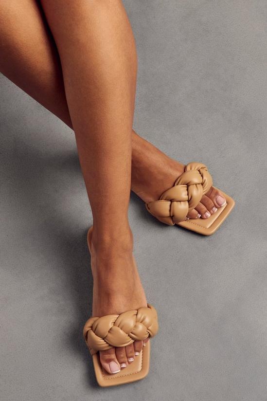 MissPap Square Toe Woven Sandals 1