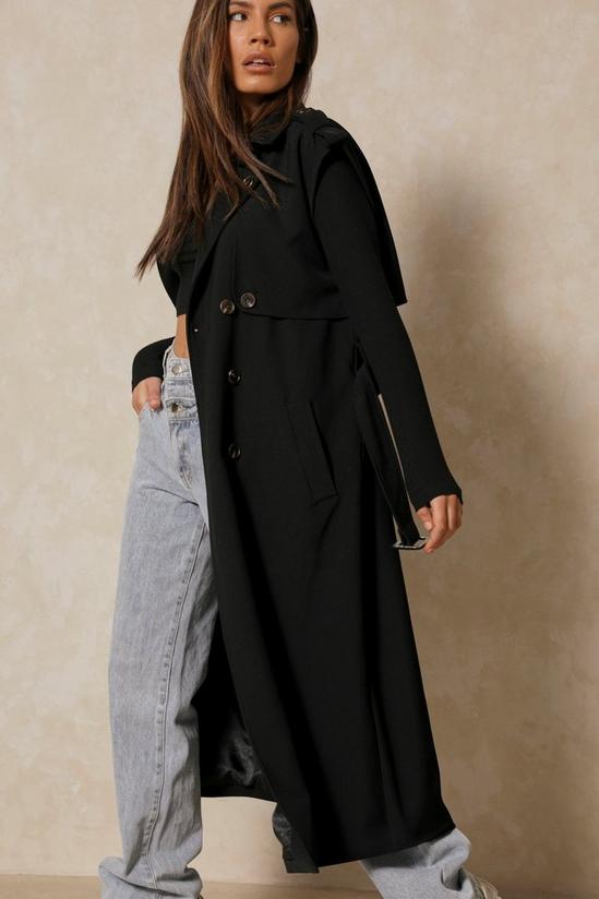 MissPap Sleeveless Double Breasted Trench Coat 2