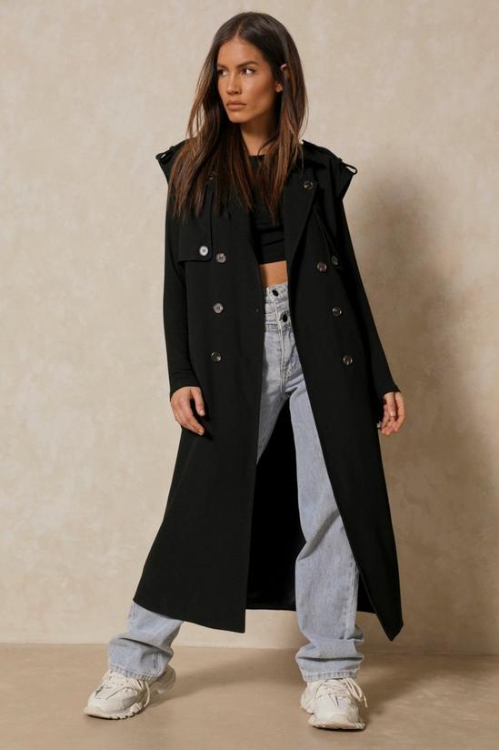 MissPap Sleeveless Double Breasted Trench Coat 5
