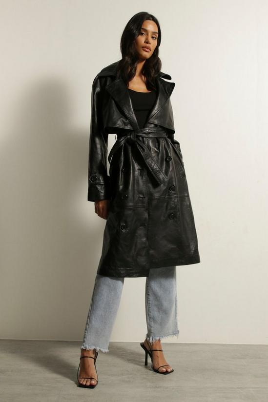 MissPap Premium Leather Trench Coat 1