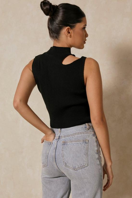 MissPap Knitted Cut Out Shoulder Top 3