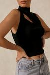 MissPap Knitted Cut Out Shoulder Top thumbnail 5