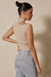 MissPap Knitted Cut Out Shoulder Top thumbnail 3