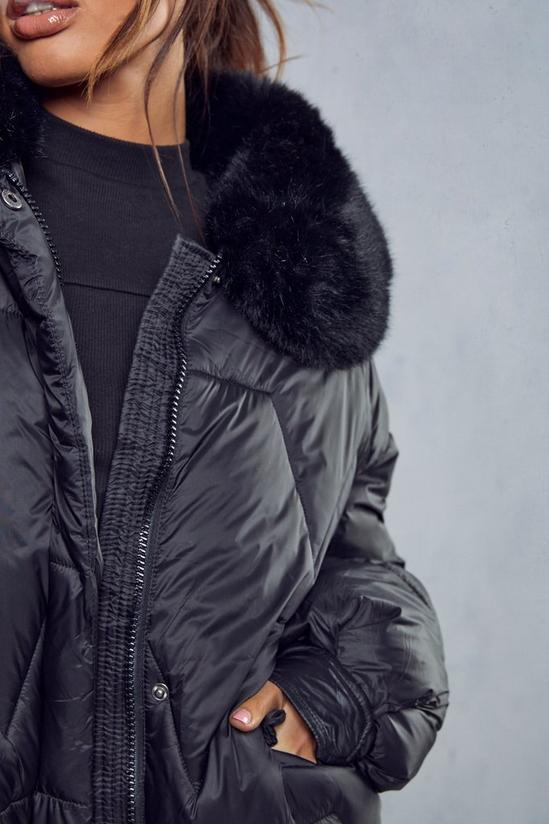 MissPap Faux Fur Quilted Puffer Coat 2