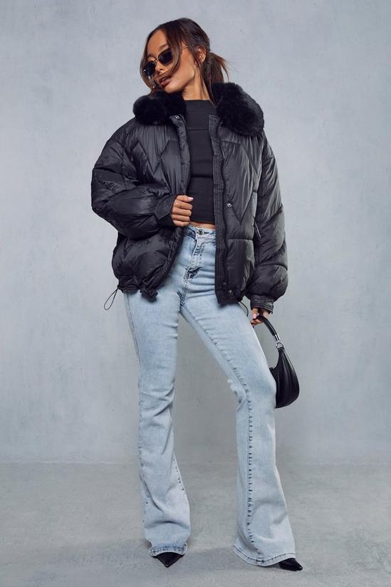 MissPap Faux Fur Quilted Puffer Coat 4