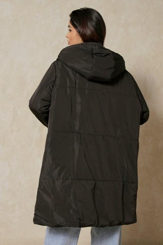 MissPap Oversized Zip Side Puffer Coat 3