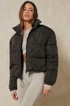 MissPap Quilted Cropped Puffer Coat thumbnail 1