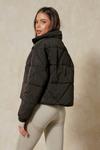 MissPap Quilted Cropped Puffer Coat thumbnail 3